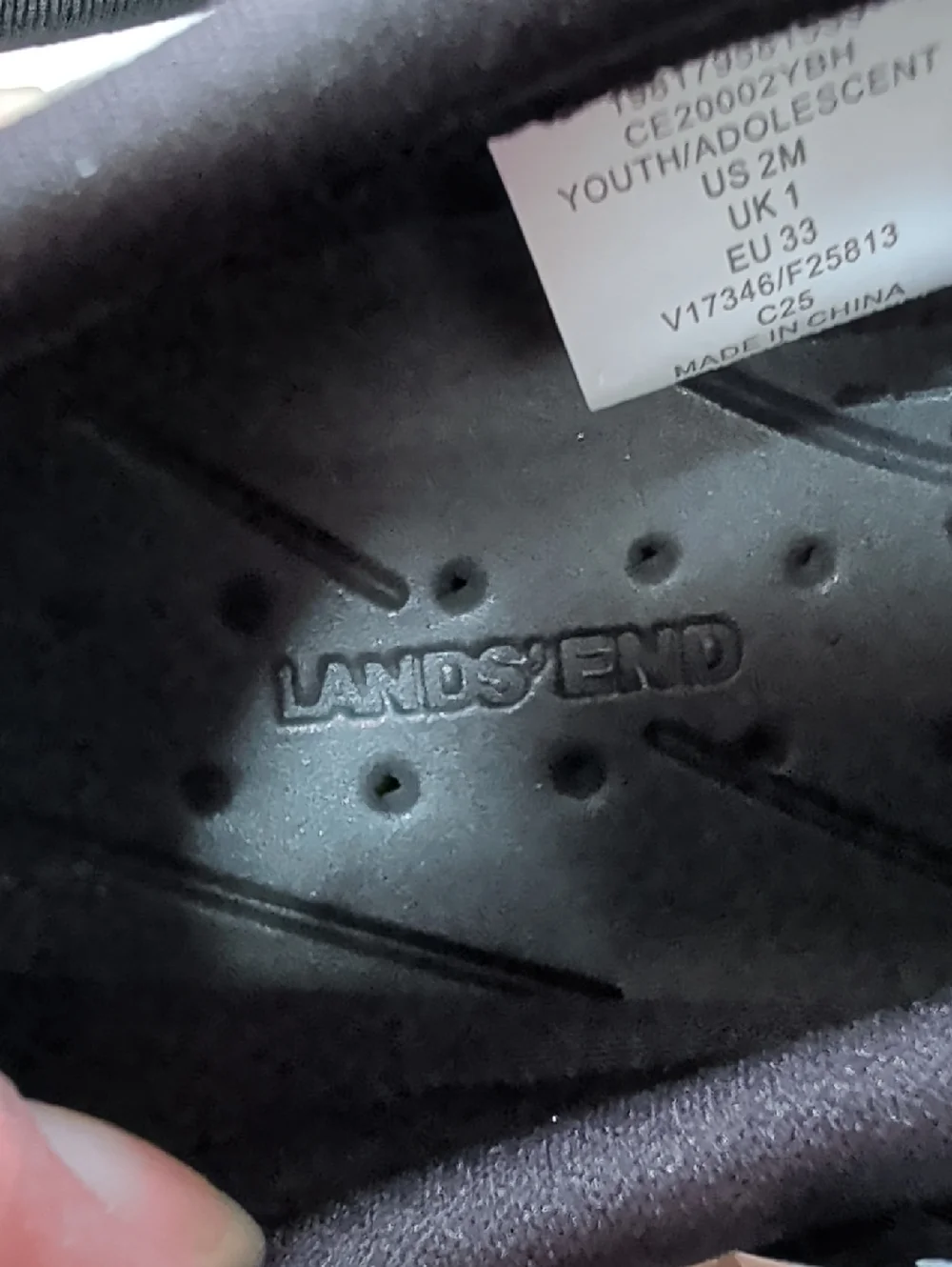 Lands End, Pull On Water Shoes. Size 2 NWT